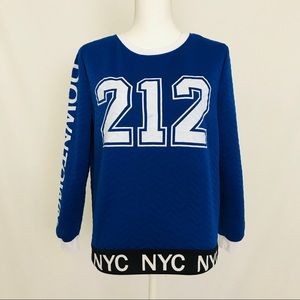 Unique Blue NYC Jersey Top
